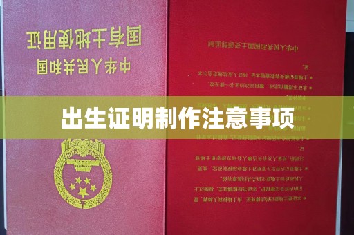 名山出生证明制作注意事项
