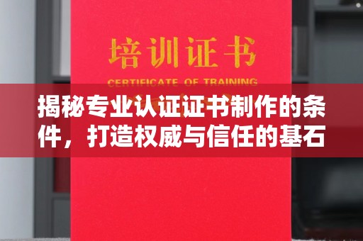 名山揭秘专业认证证书制作的条件，打造权威与信任的基石